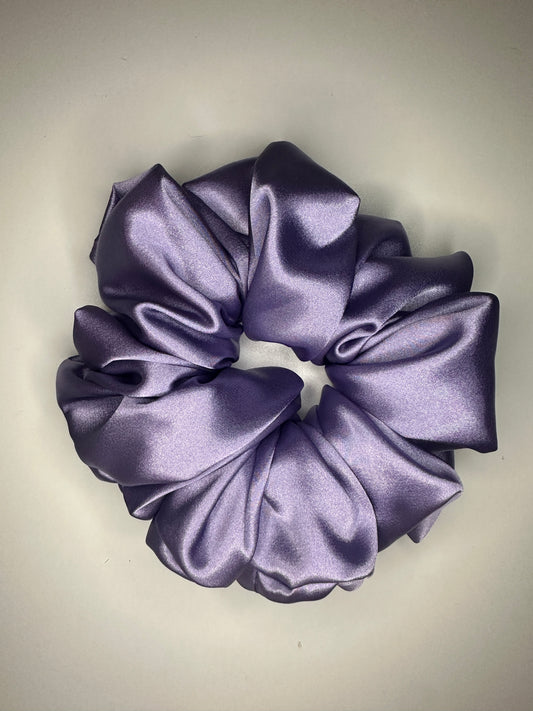 Lilac Satin Scrunchie