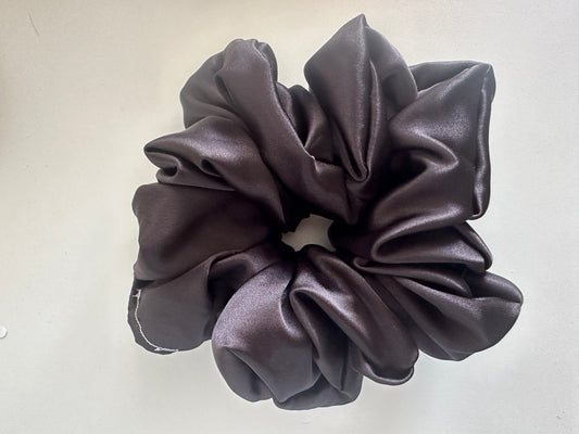 Black Satin Scrunchie